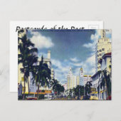 古いポストカード - フロリダ州 マイアミビーチ, アメリカ ポストカード (正面/裏面)