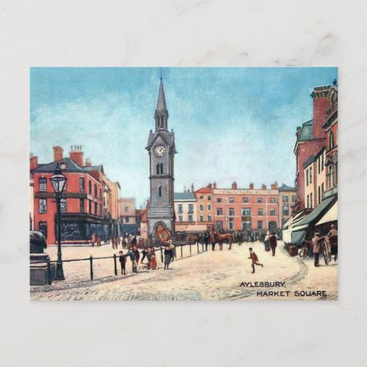 古いポストカード – ブッキンガムシャー州アイレスベリー ポストカード (正面)