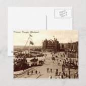 古いポストカード、ブラックプール ポストカード (正面/裏面)