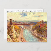 古いポストカード – ブリストル，イギリス ポストカード (正面/裏面)