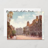 古いポストカード – ブロード通り，オックスフォード ポストカード (正面/裏面)
