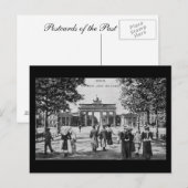 古いポストカード、ベルリン、ウンター・デン・リンデン ポストカード (正面/裏面)