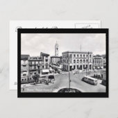 古いポストカード – ペスカラ， Piazzale Stazione ポストカード (正面/裏面)