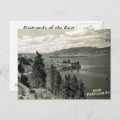 古いポストカード – ペンティクトン,ブリティッシュコロンビア,カナダ ポストカード (正面/裏面)