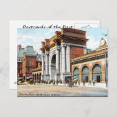 古いポストカード – ボストン，マサチューセッツ州，アメリカ ポストカード (正面/裏面)