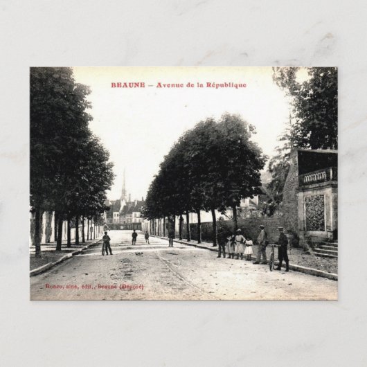 古いポストカード – ボーヌ、コートドール、フランス ポストカード (正面)