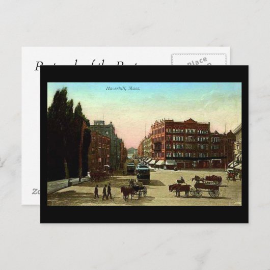 古いポストカード – マサチューセッツ州ハバーヒル ポストカード (正面/裏面)