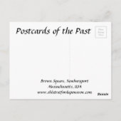 古いポストカード – マサチューセッツ州Newburyport ポストカード (裏面)
