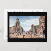 古いポストカード – ムンバイ,ビクトリアテルミナス ポストカード (正面/裏面)