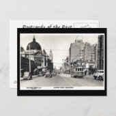 古いポストカード – メルボルン，オーストラリア ポストカード (正面/裏面)