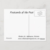 古いポストカード – メルボルン，オーストラリア ポストカード (裏面)