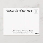 古いポストカード – メルボルン，オーストラリア ポストカード (裏面)