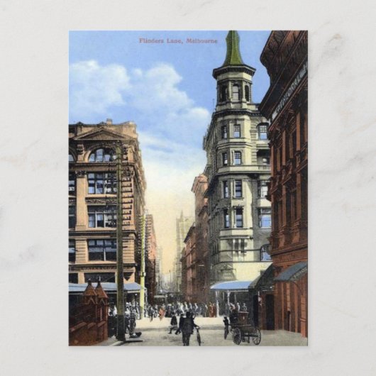 古いポストカード – メルボルン，オーストラリア ポストカード (正面)