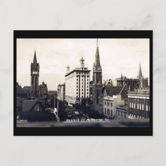 古いポストカード – メルボルン,ビクトリア ポストカード (正面)
