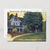 古いポストカード - メンター オハイオ州、ガーフィールドの家 ポストカード (正面/裏面)