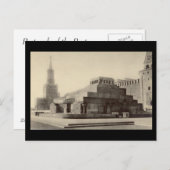 古いポストカード – モスクワ、赤い四角、レーニンの墓 ポストカード (正面/裏面)