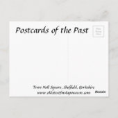 古いポストカード – ヨークシャー州シェフィールド ポストカード (裏面)