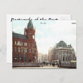 古いポストカード – ヨークシャー州リーズ、ボーレーン ポストカード (正面/裏面)