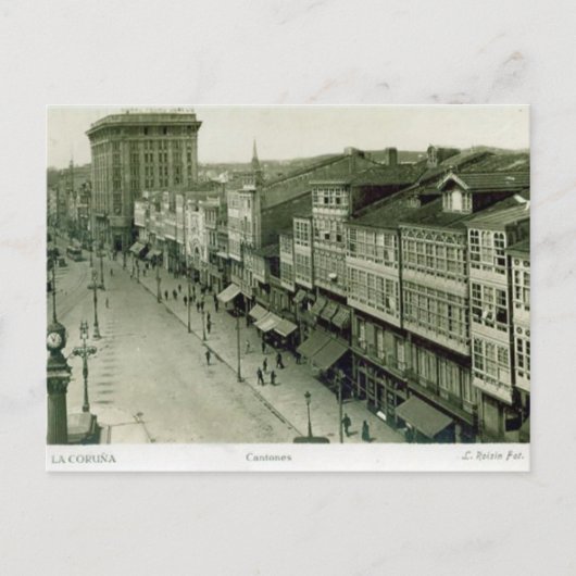 古いポストカード - ラ・コルーニャ, スペイン ポストカード (正面)