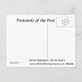 古いポストカード – リオデジャネイロChristo Redemptor ポストカード (裏面)