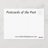 古いポストカード – リクライニングメイド ポストカード (裏面)