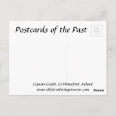 古いポストカード - リズモア城、ウォーターフォード郡 ポストカード (裏面)