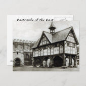 古いポストカード – リースターシャー州マーケットハーボロー ポストカード (正面/裏面)