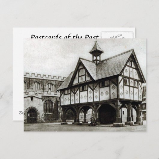 古いポストカード – リースターシャー州マーケットハーボロー ポストカード (正面/裏面)
