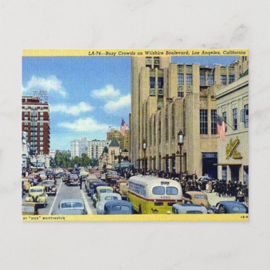 古いポストカード – ロサンゼルス,カリフォルニア ポストカード (正面)