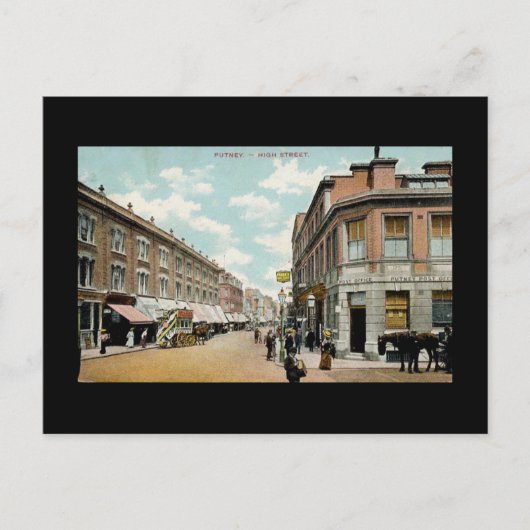 古いポストカード – ロンドン、パットニー、1909 ポストカード (正面)