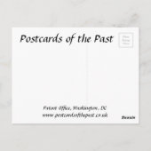 古いポストカード – ワシントンDC特許庁 ポストカード (裏面)