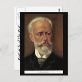 古いポストカード – 作曲家 – Tchaikovsky ポストカード (正面/裏面)
