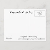 古いポストカード – 作曲家 – Tchaikovsky ポストカード (裏面)