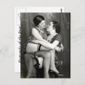 古いポストカード – 友だち ポストカード (正面/裏面)