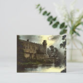 古いポストカード – 城、ウォリック ポストカード (スタンド正面)