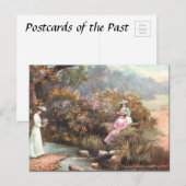 古いポストカード – 春 ポストカード (正面/裏面)