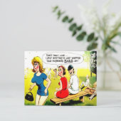 古いポストカード – 漫画クリケットポストカード ポストカード (スタンド正面)