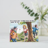 古いポストカード – 漫画 – ゴルフ ポストカード