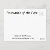 古いポストカード – 漫画 – ゴルフ ポストカード (裏面)