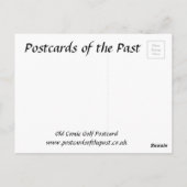 古いポストカード – 漫画 – ゴルフ ポストカード (裏面)