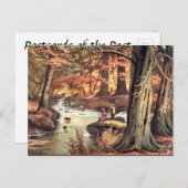 古いポストカード – 秋 ポストカード (正面/裏面)