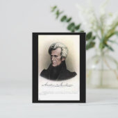 古いポストカード – 米国の社長アンドリュー・ジャクソン ポストカード (スタンド正面)