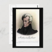 古いポストカード – 米国の社長アンドリュー・ジャクソン ポストカード (正面/裏面)