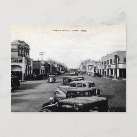古いポストカード – 米国アリゾナ州ユマ ポストカード (正面)