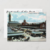 古いポストカード – 米国ニューヨーク，バッファロー ポストカード (正面/裏面)