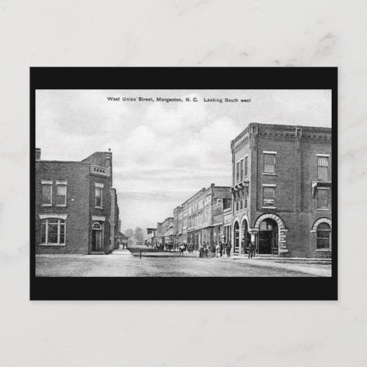古いポストカード – 米国ノースカロライナ州モルガントン ポストカード (正面)