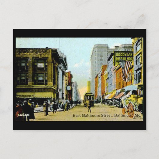 古いポストカード – 米国メリーランド州ボルチモア ポストカード (正面)