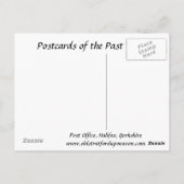 古いポストカード – 郵便局、ハリファックス、ヨークシャー ポストカード (裏面)