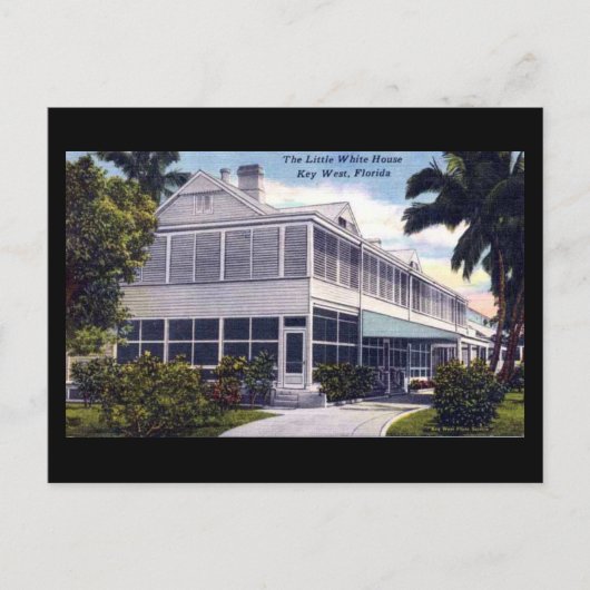 古いポストカード – 鍵西，フロリダ ポストカード (正面)