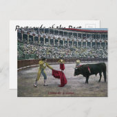 古いポストカード – 闘牛場 ポストカード (正面/裏面)